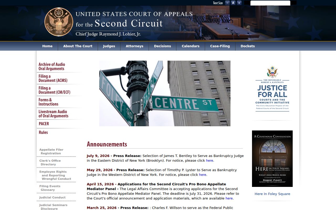 New London County Superior Court federal Second Circuit appeals