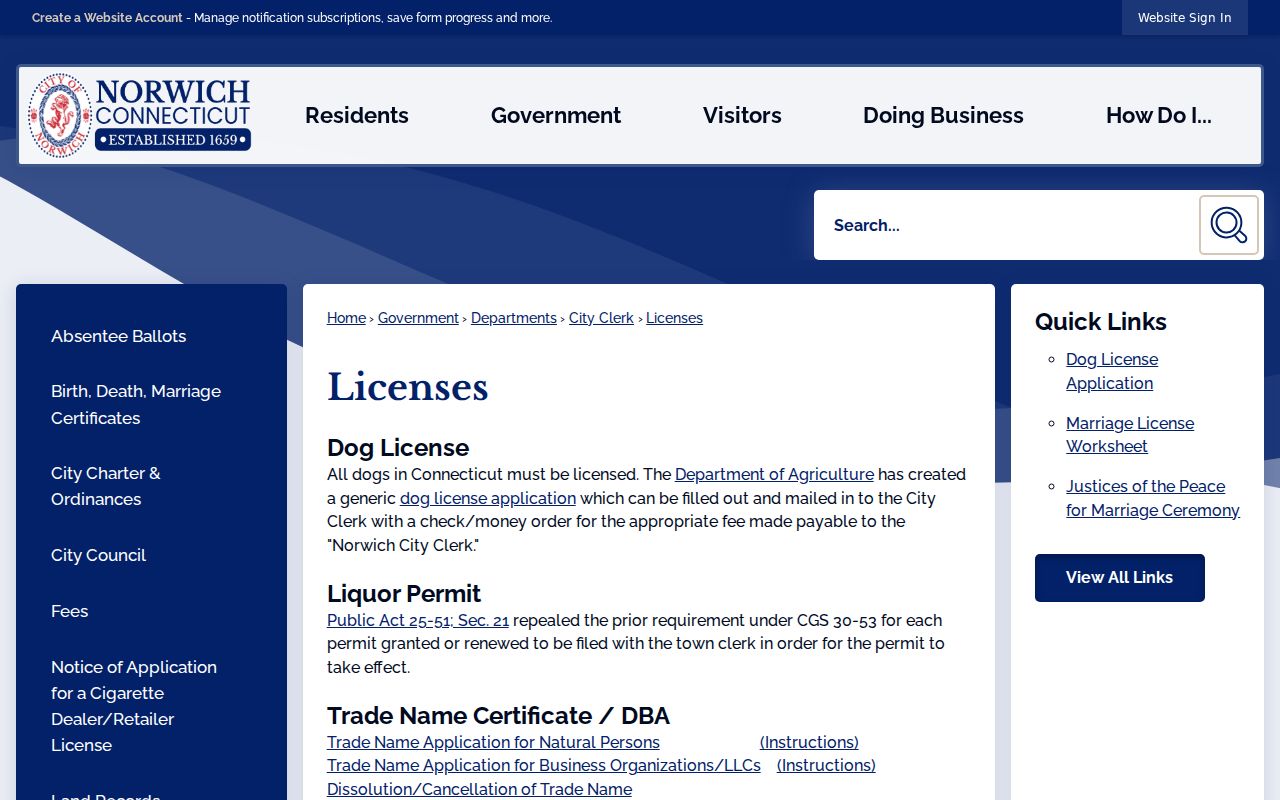 New London County marriage records Norwich marriage license instructions