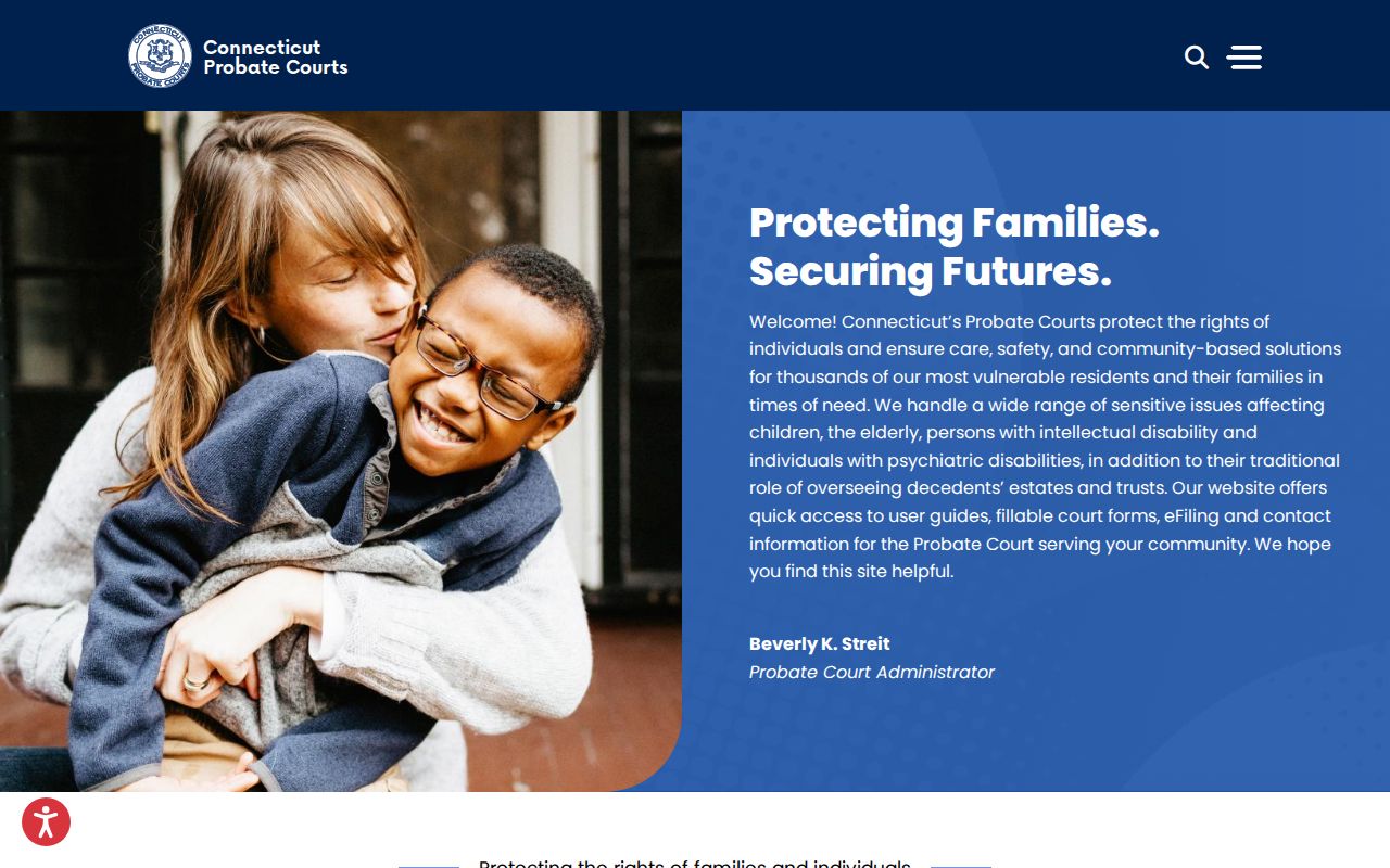 New London County probate records Connecticut Probate Courts homepage