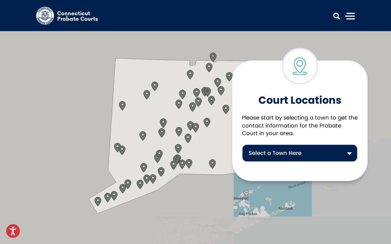 New London County probate records Probate Court locator